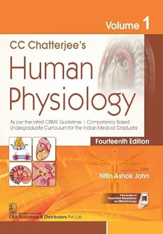 C C Chatterjees Human Physiology 14Ed Vol 1 (Pb 2022)